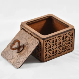 قندان چوبی طرح یاس